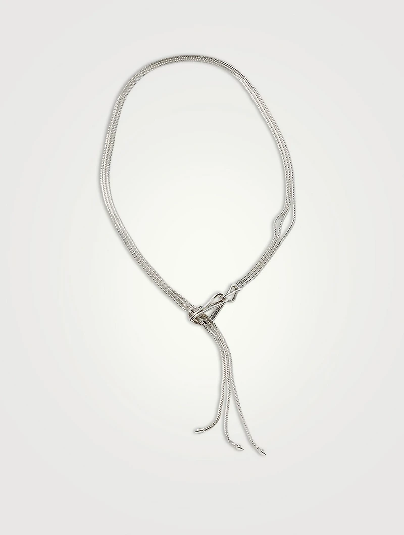 Bamboo Interlocking Pendant Necklace