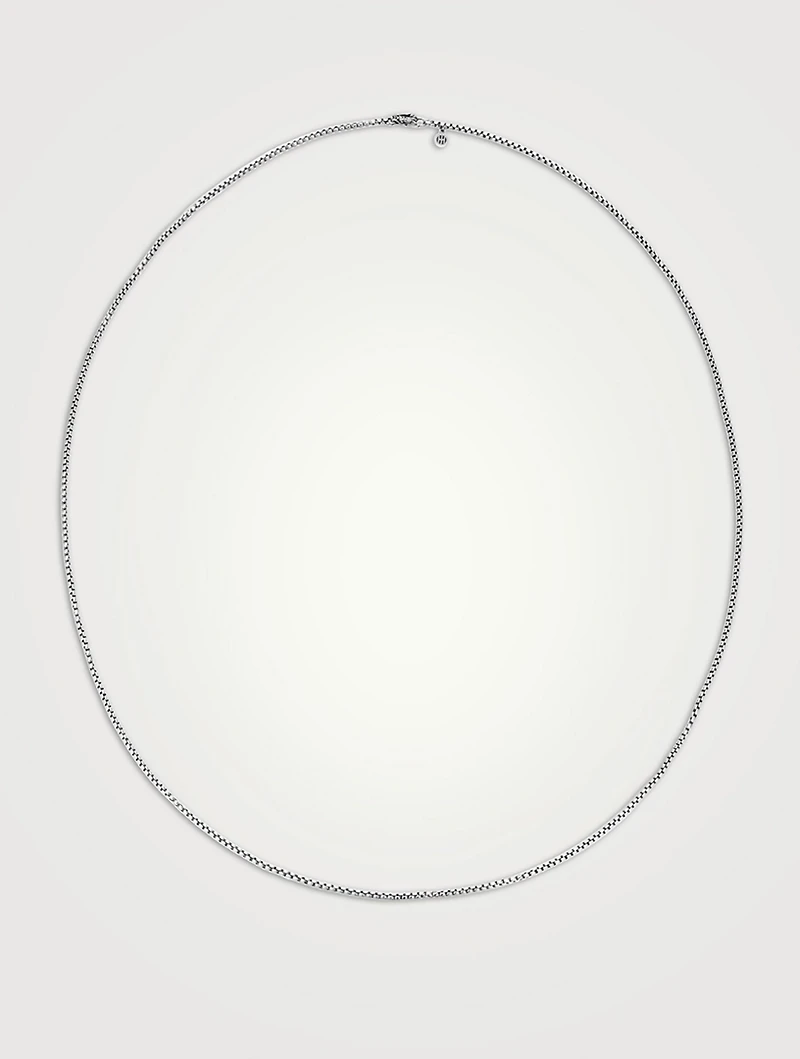 Sterling Silver Box Chain Necklace