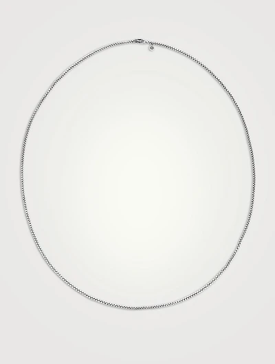 Sterling Silver Box Chain Necklace