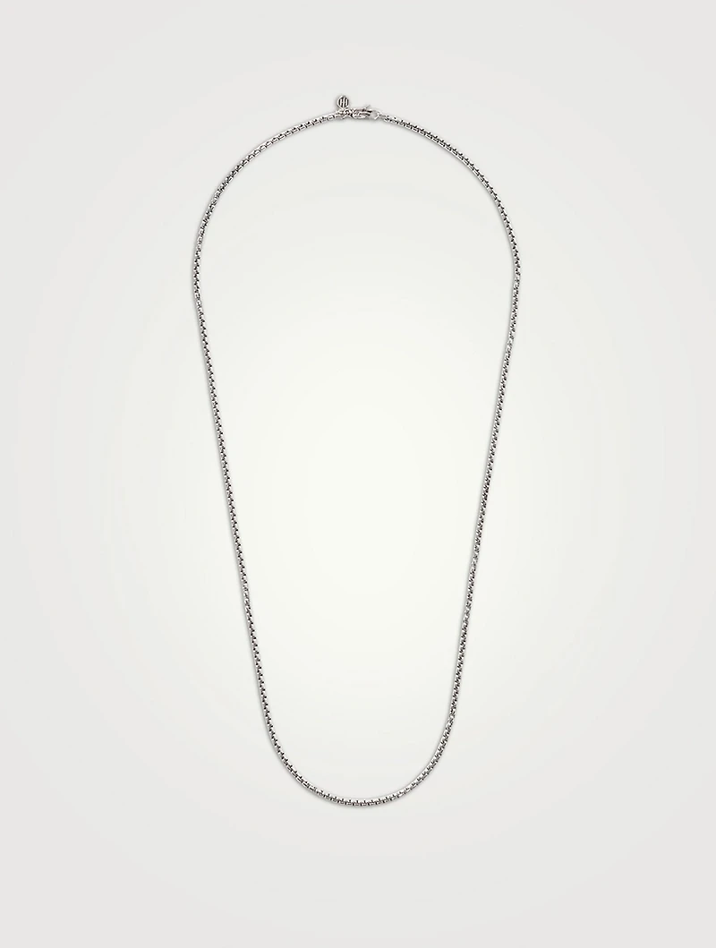Sterling Silver Box Chain Necklace