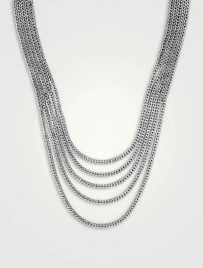 Rata Chain Multi Row Necklace