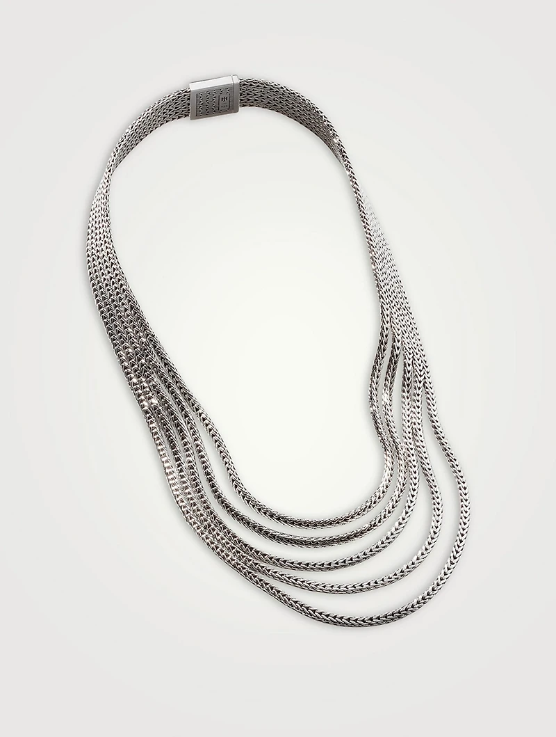 Rata Chain Multi Row Necklace