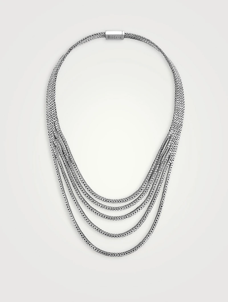 Rata Chain Multi Row Necklace
