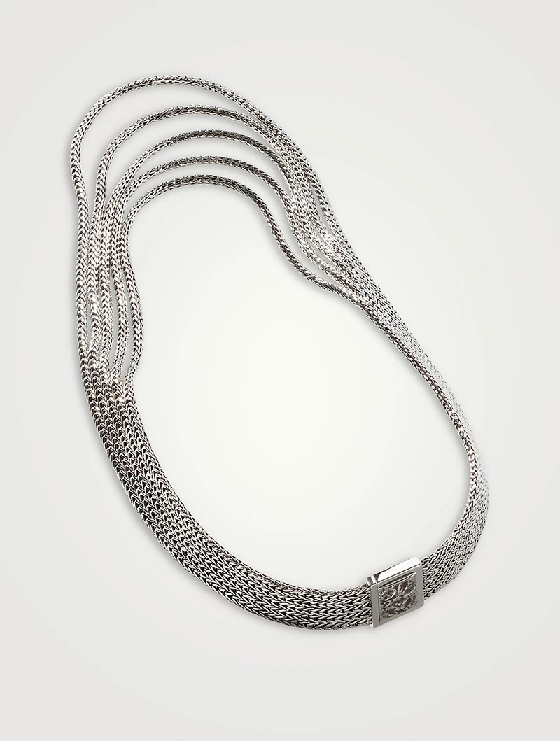 Rata Chain Multi Row Necklace