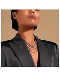 Rata Chain Multi Row Necklace