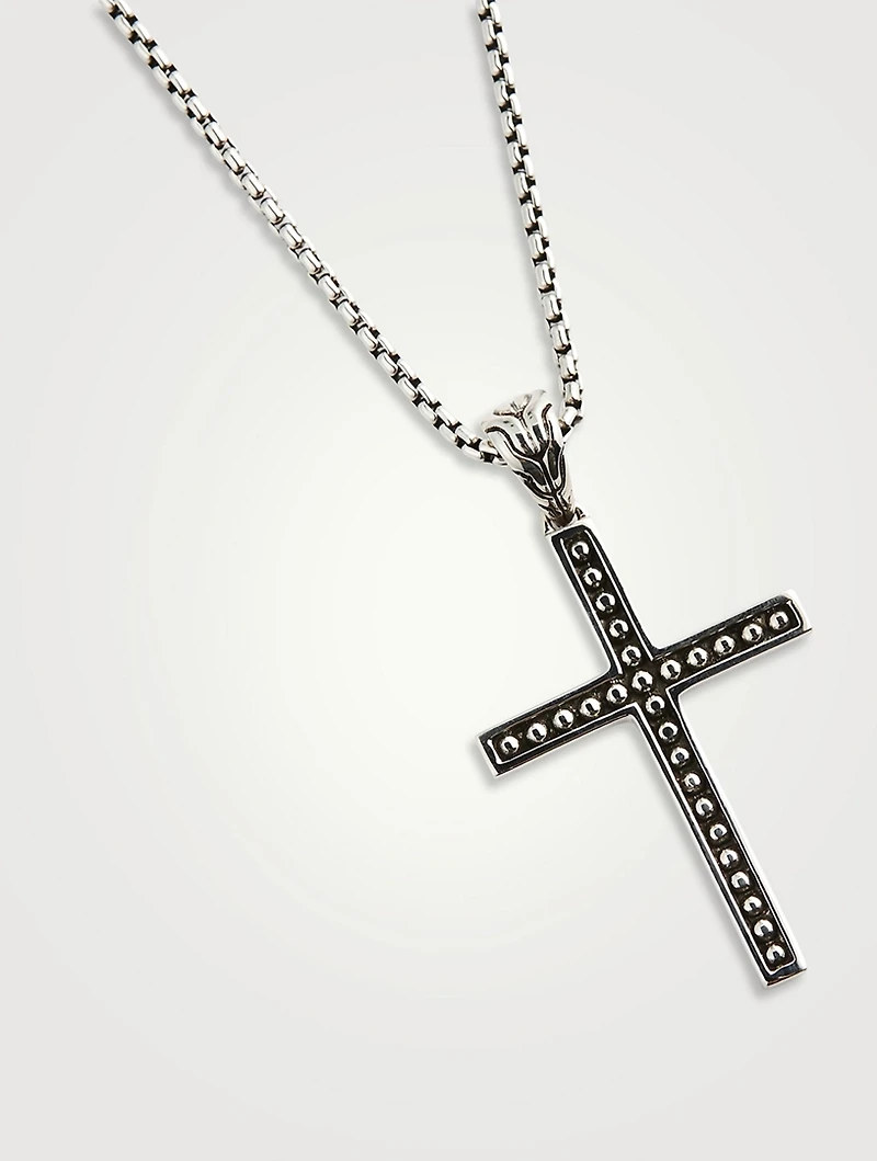 Sterling Silver Jawan Cross Pendant Necklace