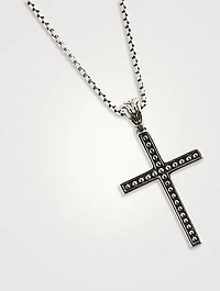 Sterling Silver Jawan Cross Pendant Necklace