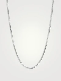 Sterling Silver Curb Chain Necklace