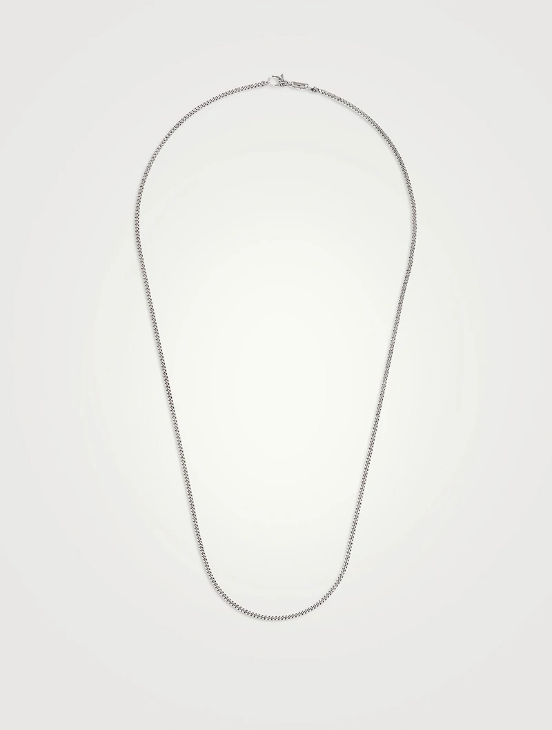 Sterling Silver Curb Chain Necklace