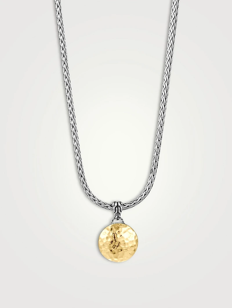 Palu Two Tone Pendant Necklace