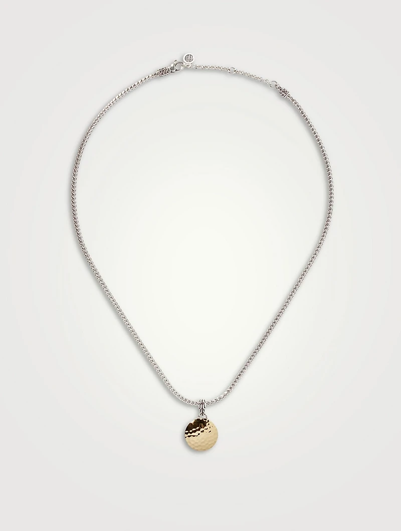 Palu Two Tone Pendant Necklace