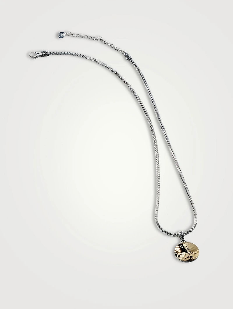 Palu Two Tone Pendant Necklace