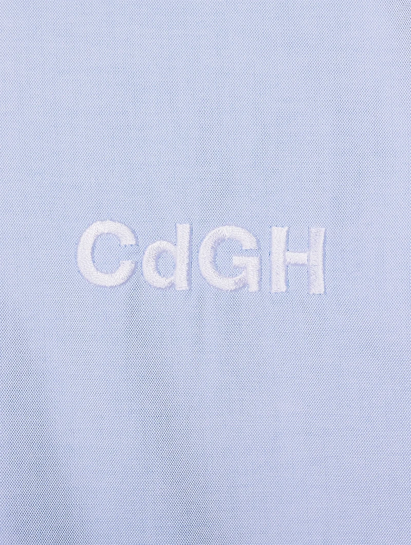 Cotton Shirt With Logo Embroidery