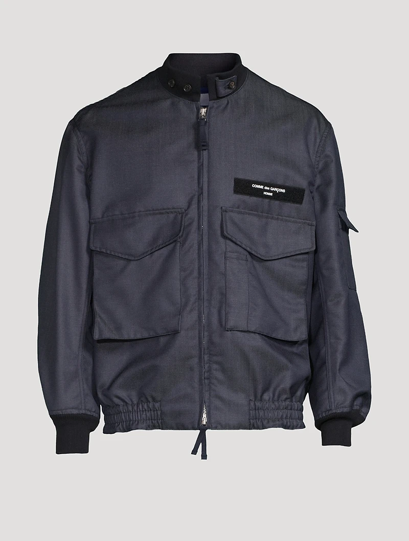 Wool And Mohair Bomber Jacket