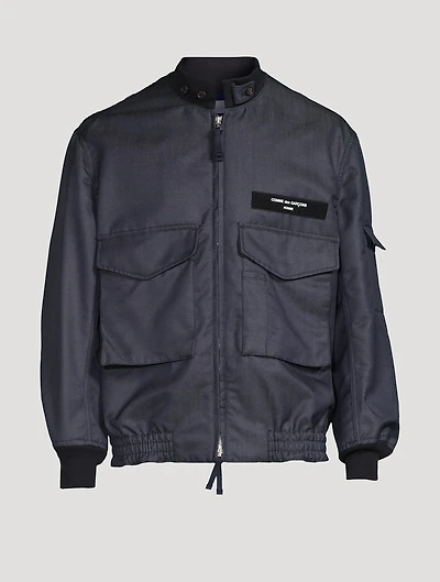 Wool And Mohair Bomber Jacket