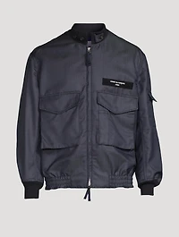 Wool And Mohair Bomber Jacket