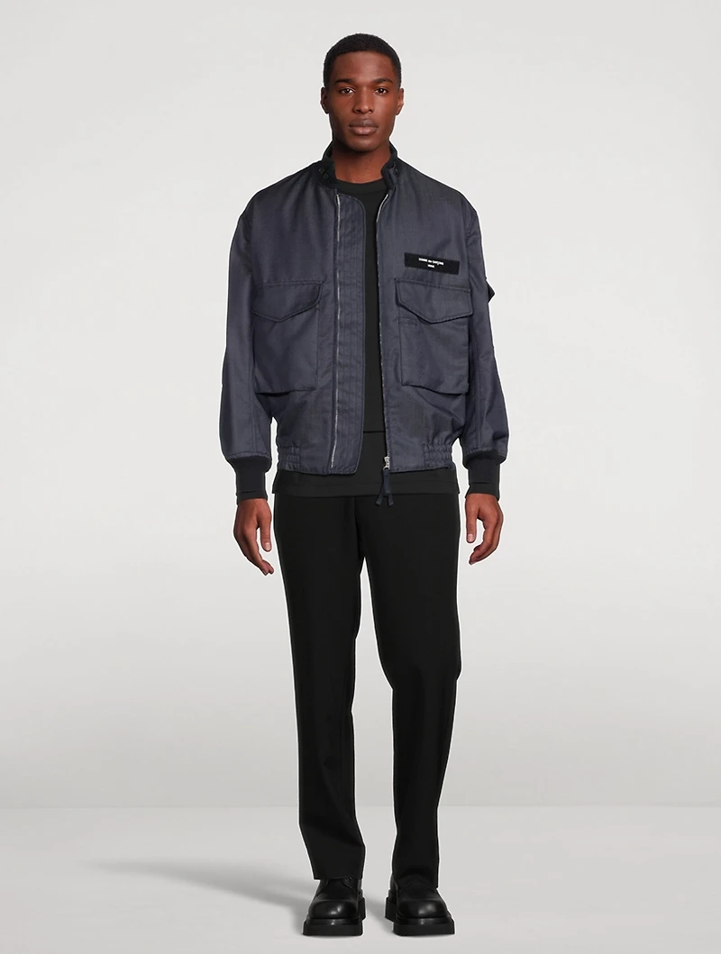 Wool And Mohair Bomber Jacket