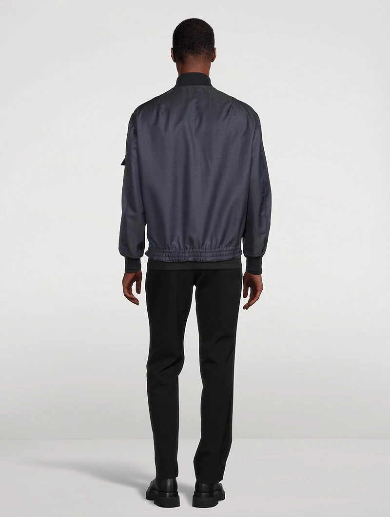 Wool And Mohair Bomber Jacket