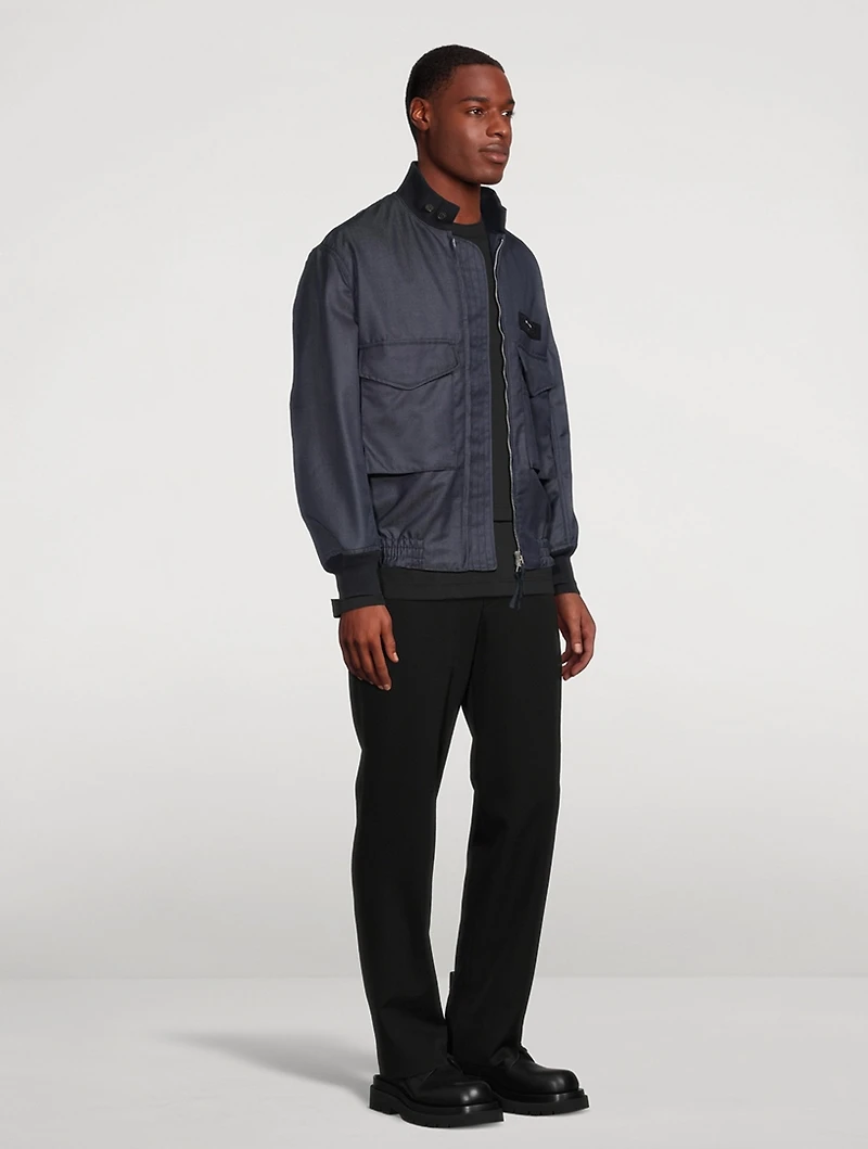 Wool And Mohair Bomber Jacket