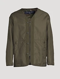Collarless Zip Jacket