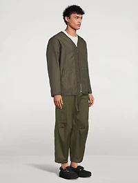 Collarless Zip Jacket