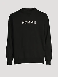 Cotton-Blend Sweater With Logo