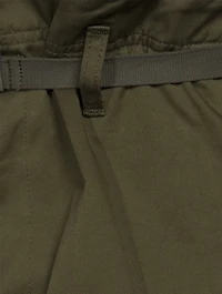 Cotton Straight-Leg Cargo Pants With Belt