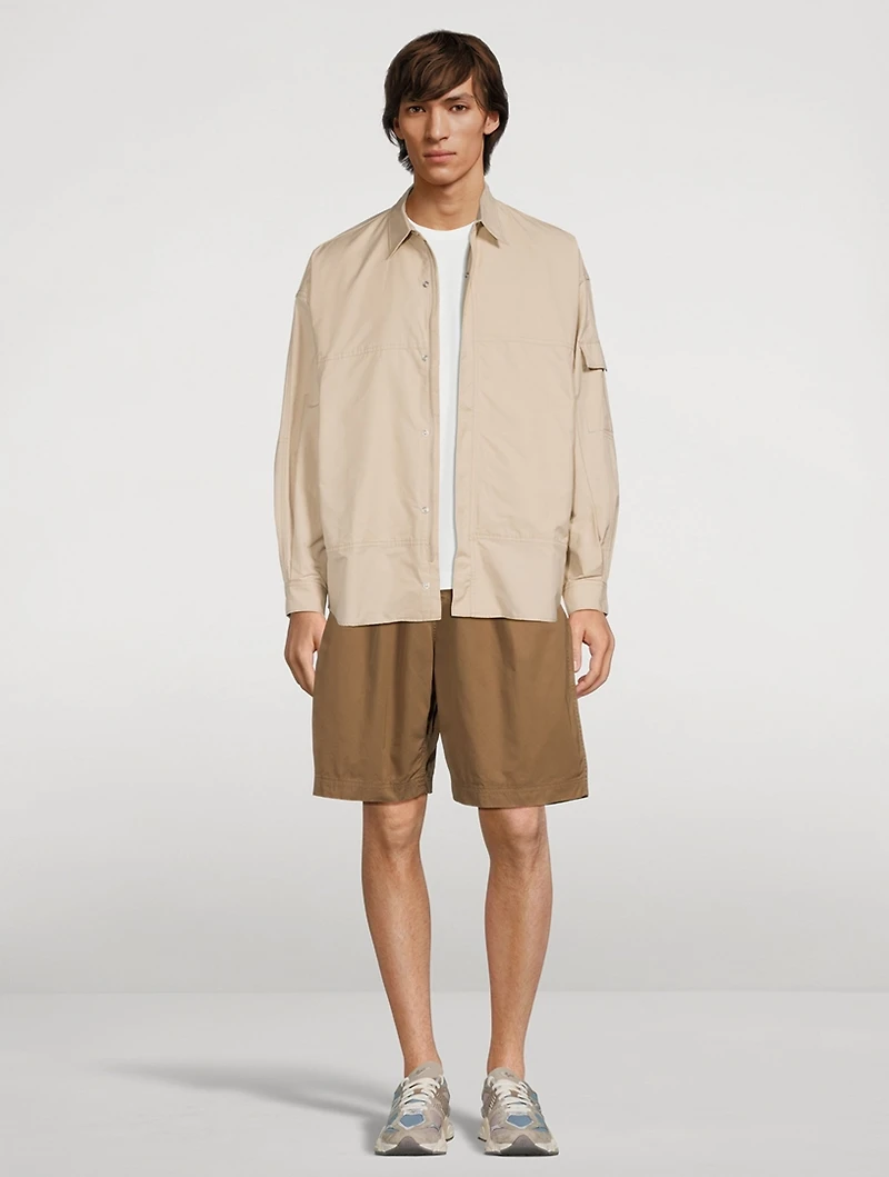 Cotton Shorts With Belt