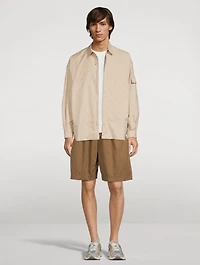 Cotton Shorts With Belt