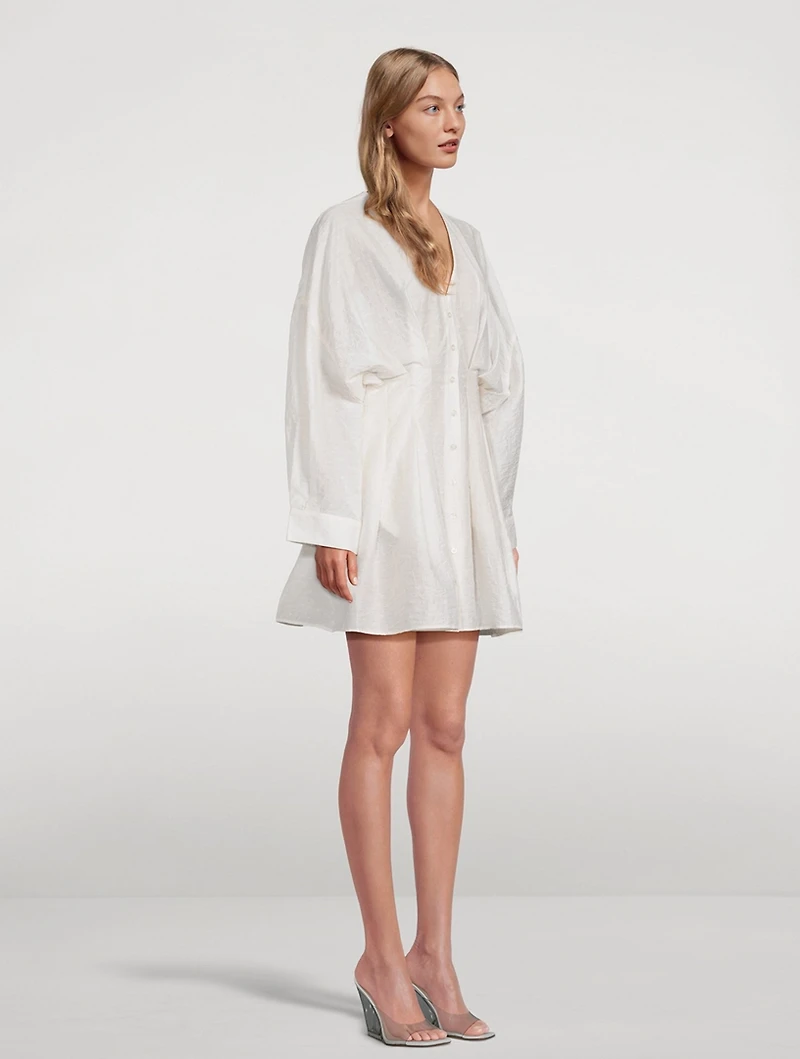 Engla Pleated Mini Dress