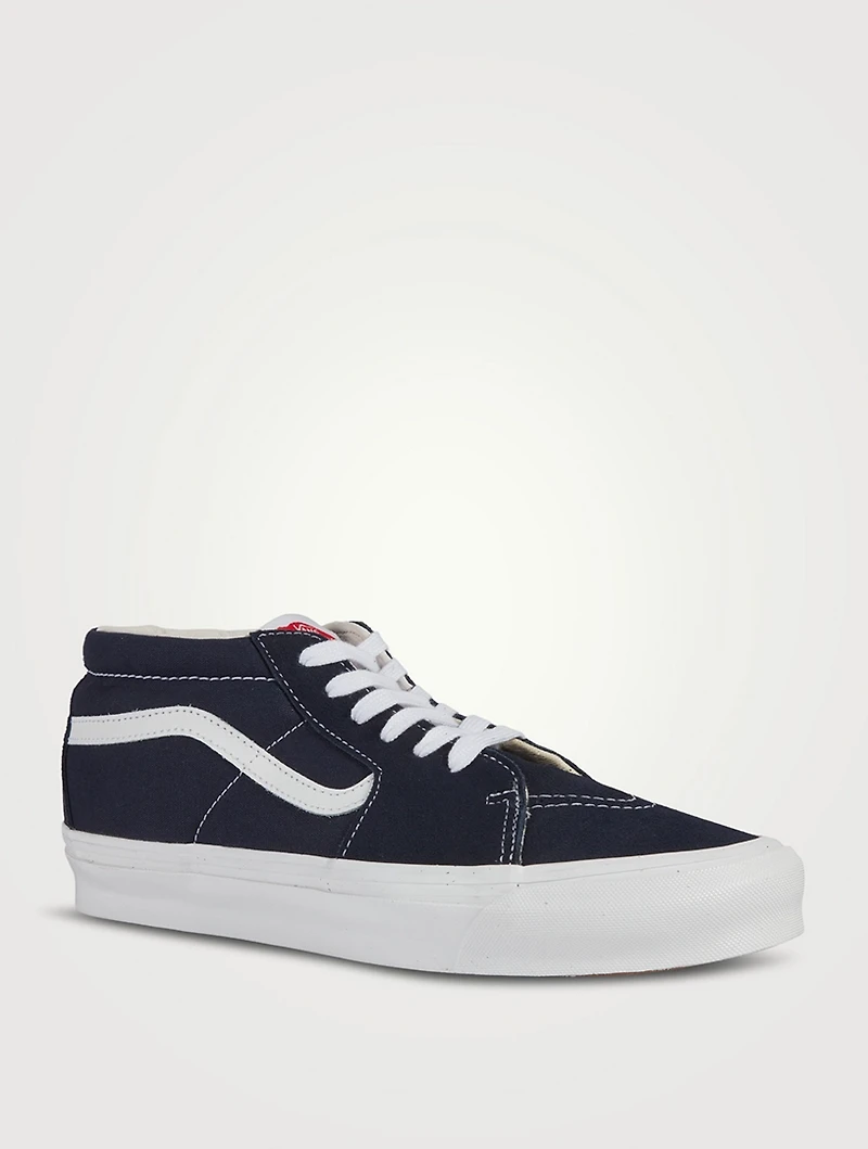 SK8-Mid LX Suede And Coated Leather Sneakers