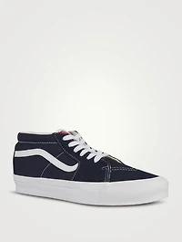SK8-Mid LX Suede And Coated Leather Sneakers