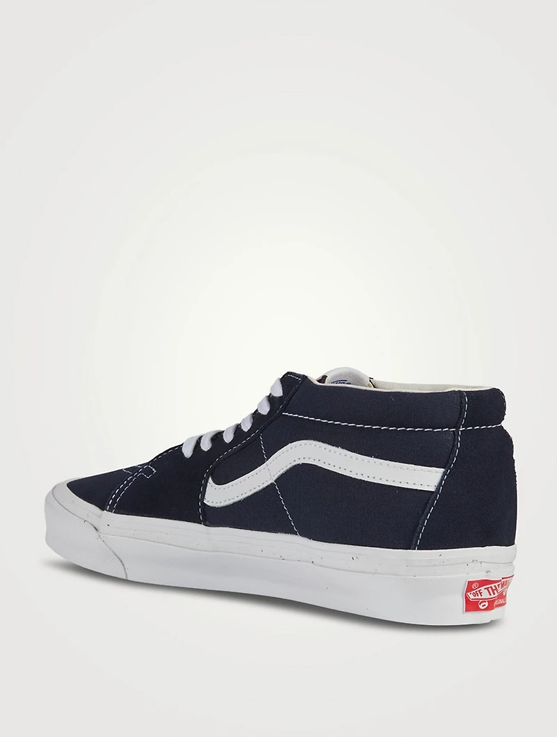 SK8-Mid LX Suede And Coated Leather Sneakers
