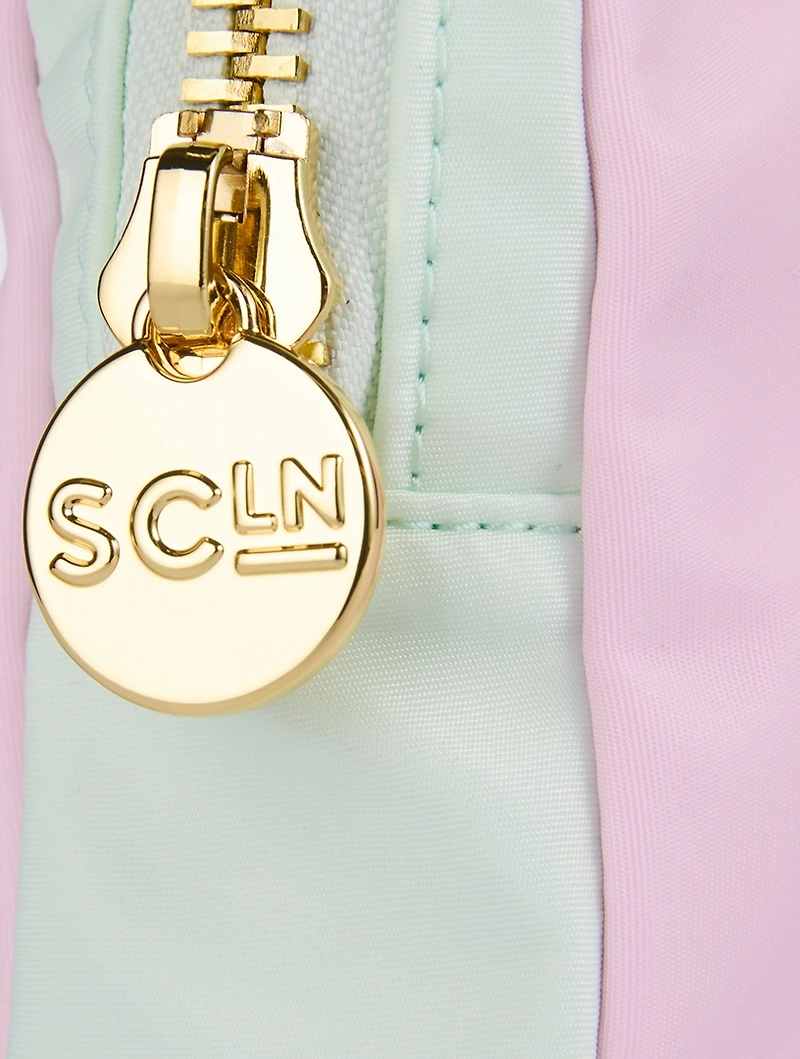 Small Colourblock Nylon Pouch
