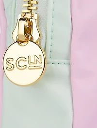 Small Colourblock Nylon Pouch