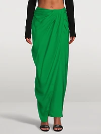 Paita Silk Wrap Maxi Skirt