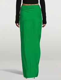 Paita Silk Wrap Maxi Skirt