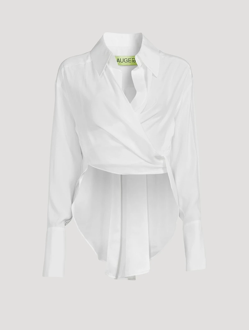 Sabinas Silk Wrap Shirt