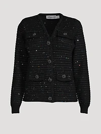 Sequin Knit Cardigan