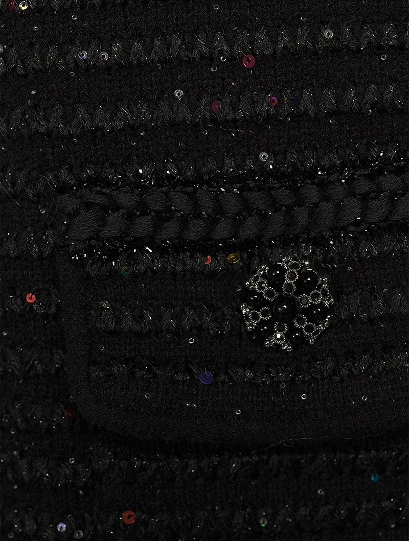 Sequin Knit Cardigan