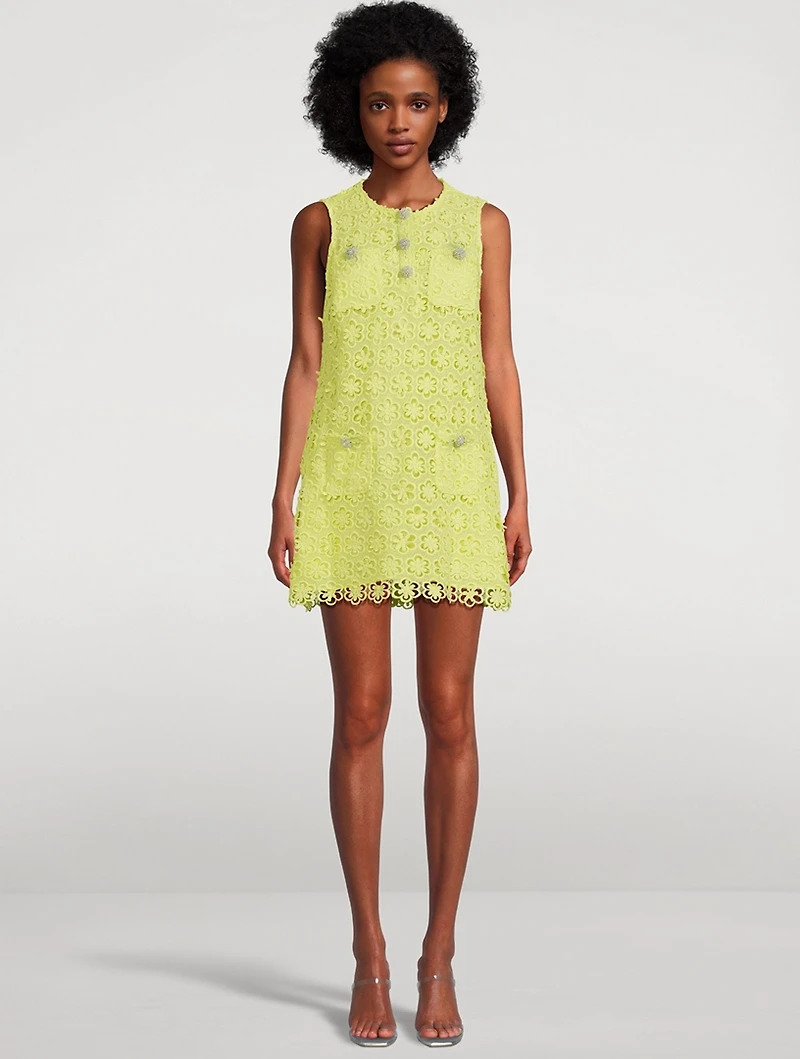 Daisy Guipure Lace Shift Dress
