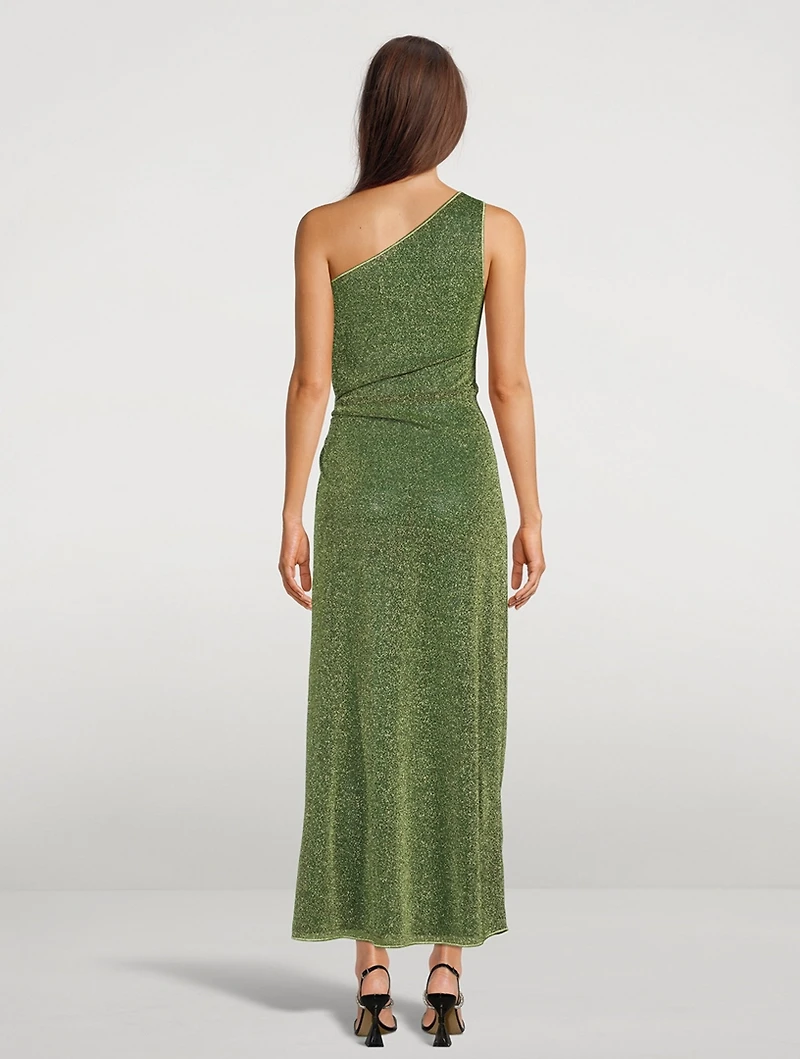 Lumière One-Shoulder Maxi Dress