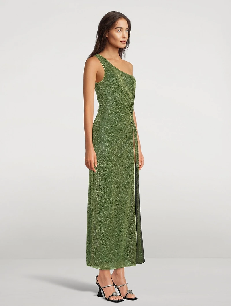 Lumière One-Shoulder Maxi Dress