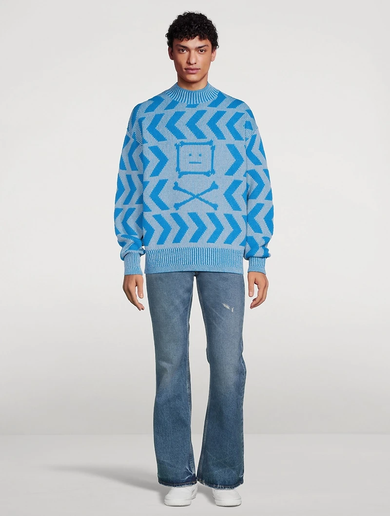 Wool And Cotton Relaxed Sweater