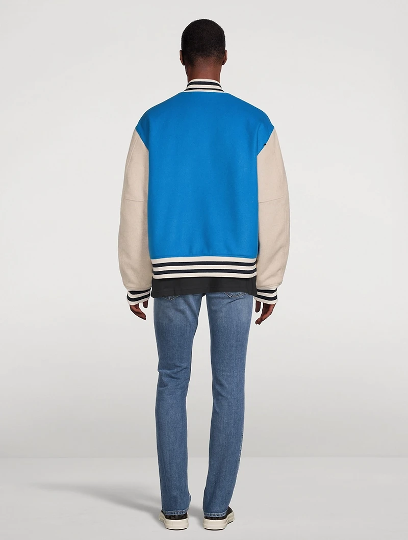 Wool-Blend Varsity Jacket