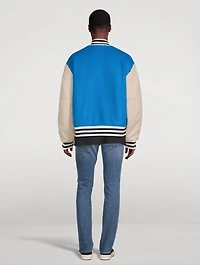 Wool-Blend Varsity Jacket