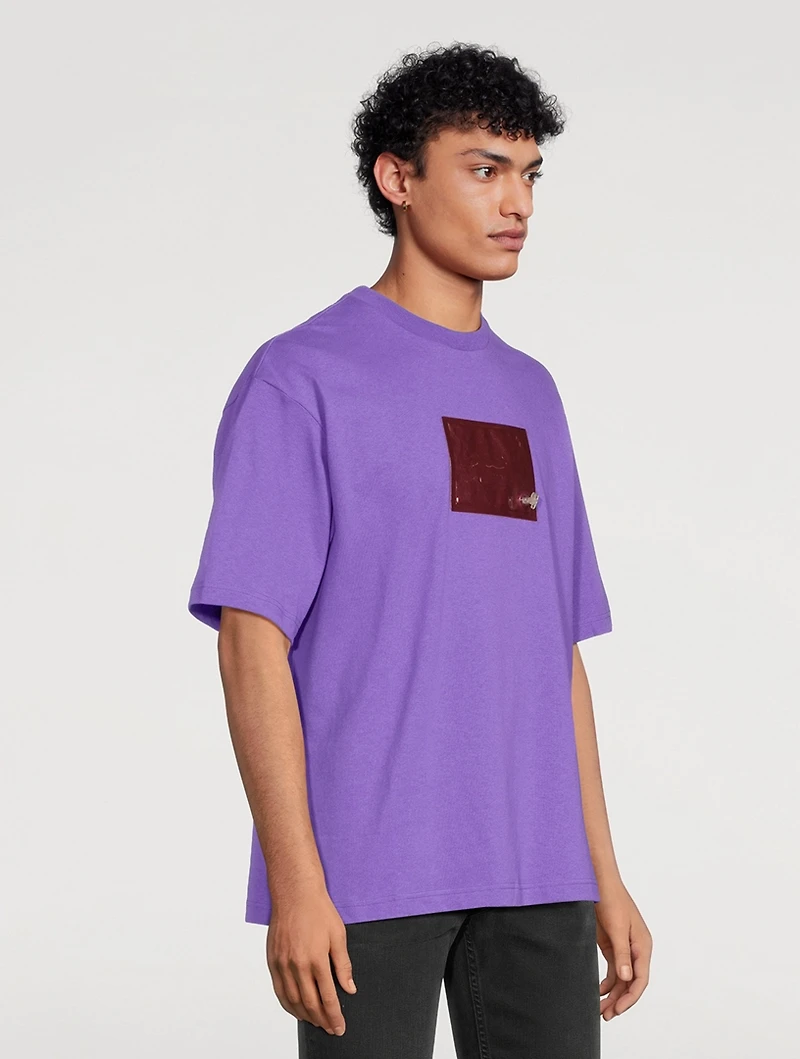 Cotton T-Shirt With Inflated Logo