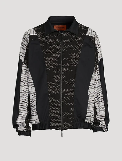 Cotton-Blend Zip Jacket