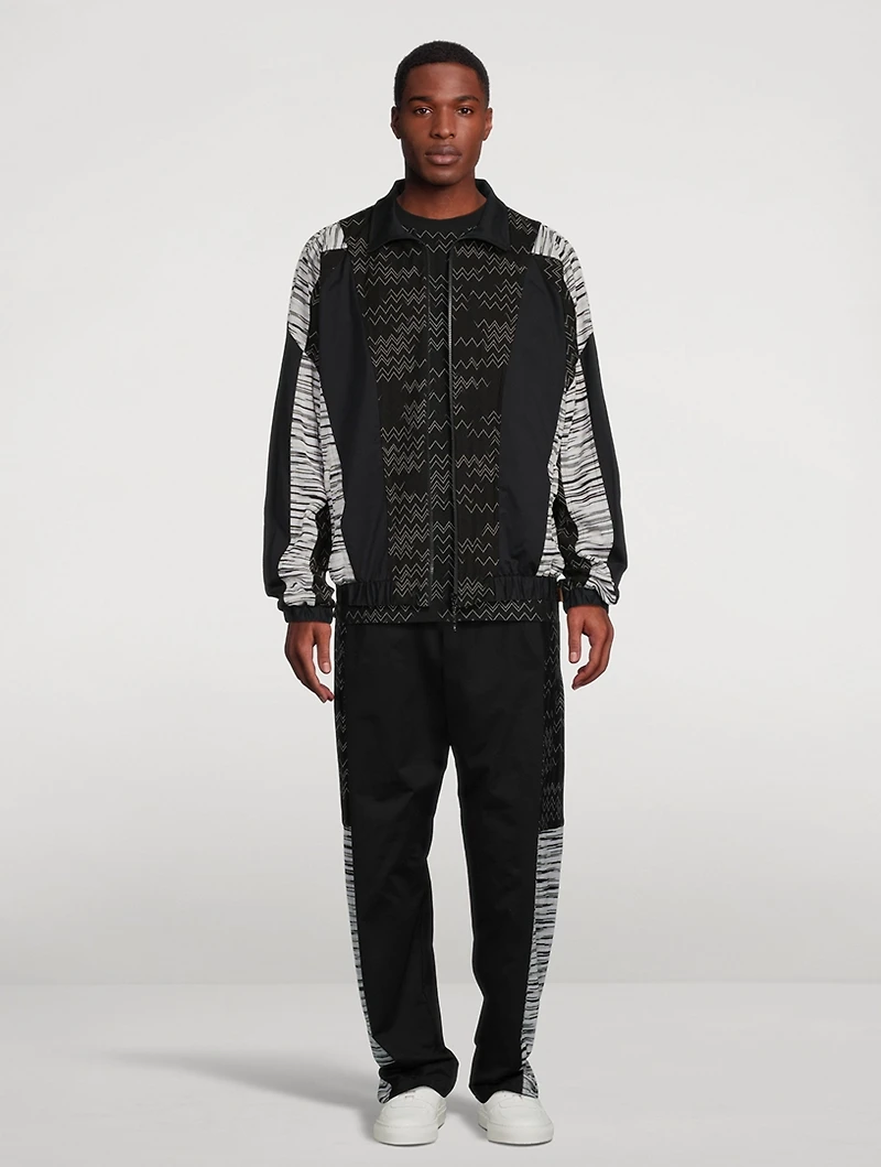 Cotton-Blend Zip Jacket