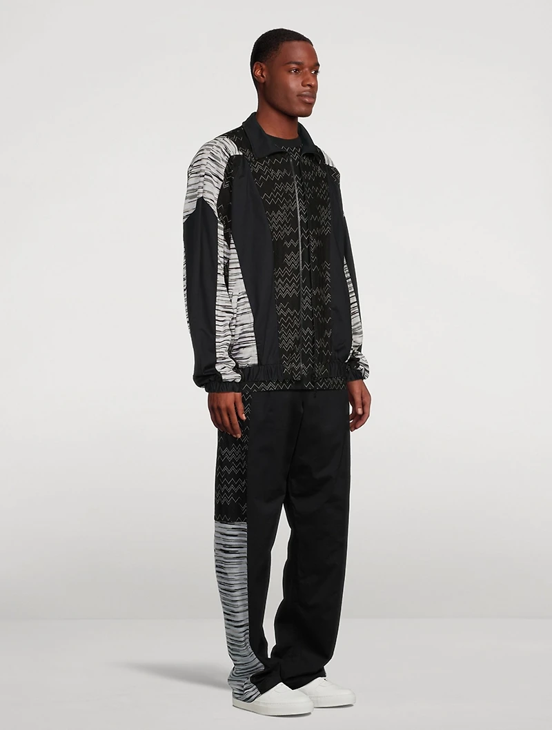 Cotton-Blend Zip Jacket